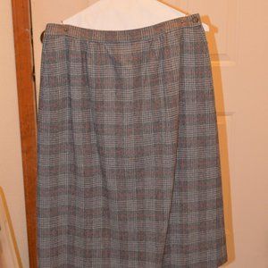 Pendleton Wool Lined Skirt, Vintage